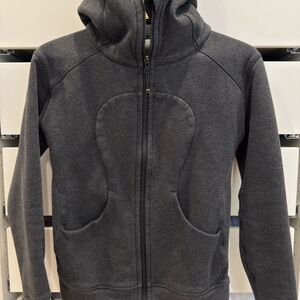 Lululemon Scuba Full-zip Dark Gray Hoodie